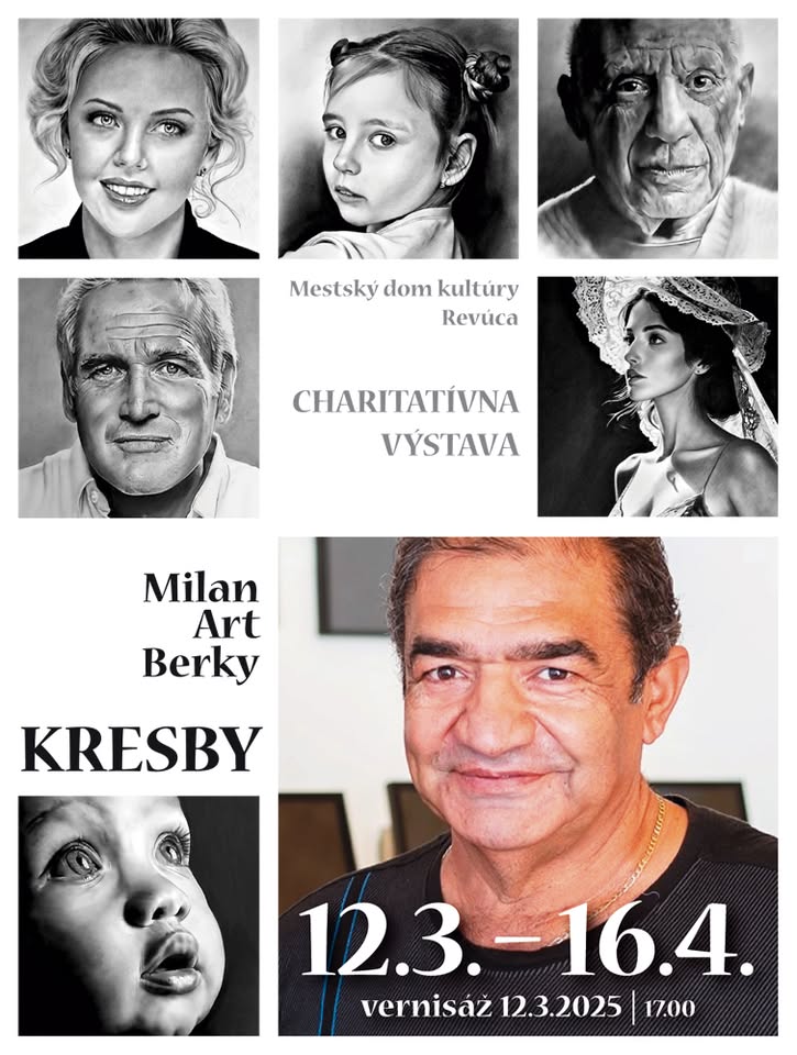 VERNISÁŽ výstavy kresieb Milana Art Berkyho