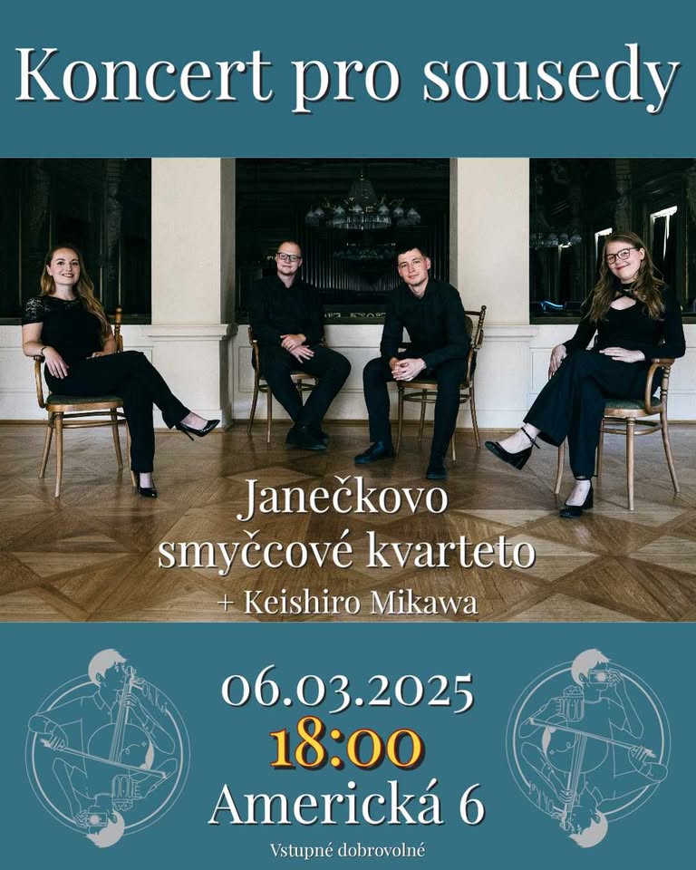 Koncert pro sousedy | Keishiro Mikawa a Janečkovo smyčcové kvarteto