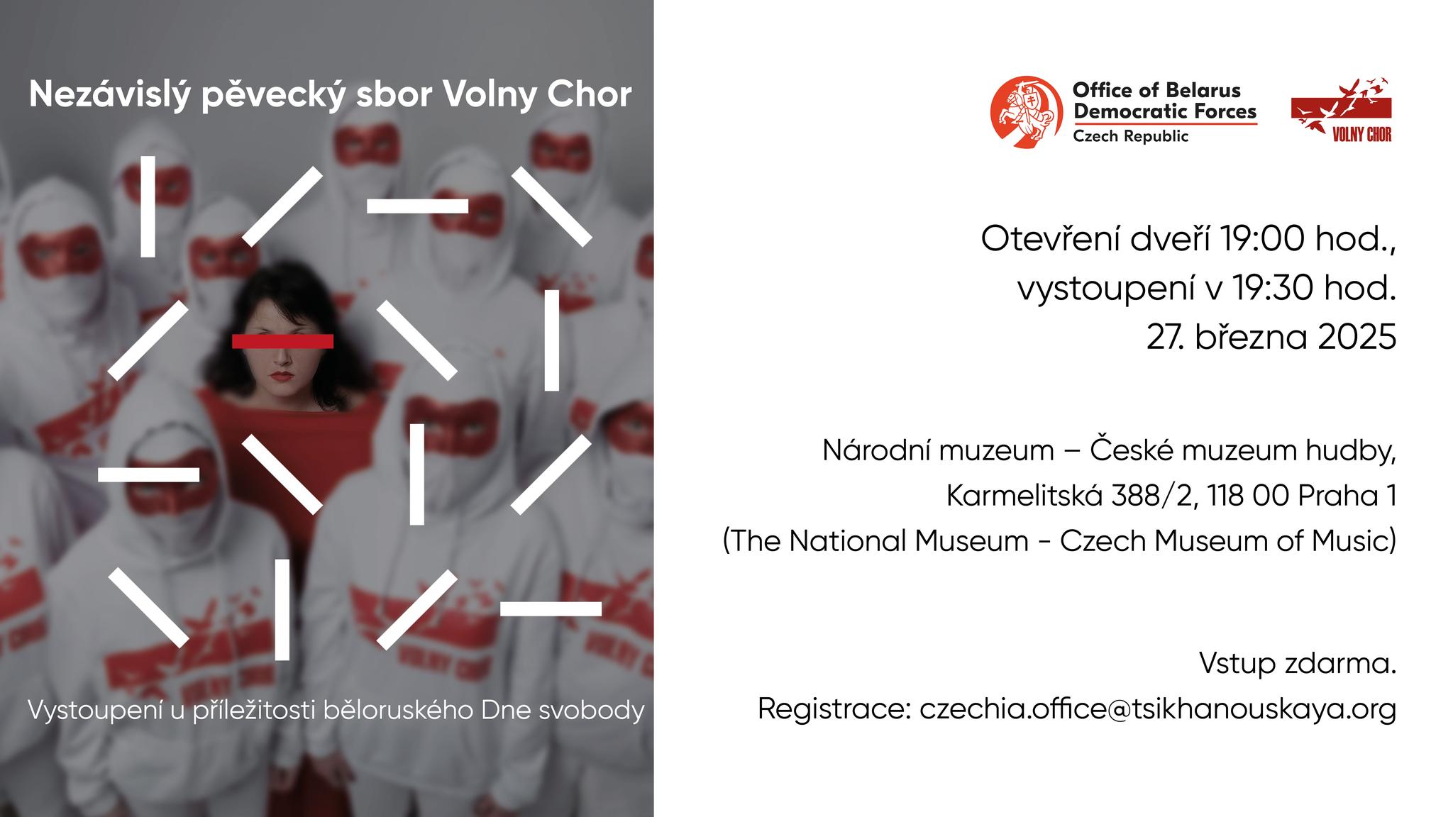 VOLNY CHOR u příležitosti běloruského Dne svobody
