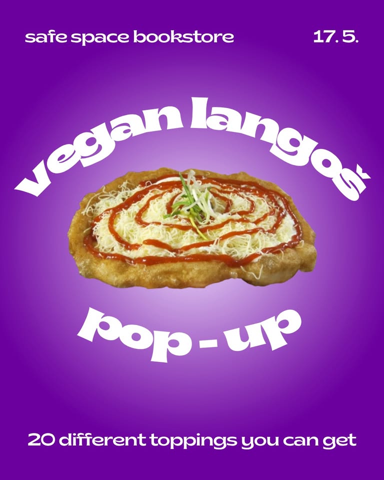 LAST VEGAN LANGOŠ POP UP IN SAFE SPACE BOOKSTORE