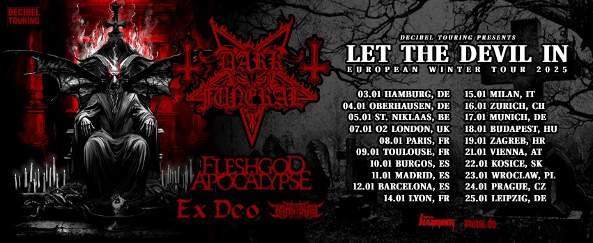 DARK FUNERAL "LET THE DEVIL IN" WINTER TOUR 2025