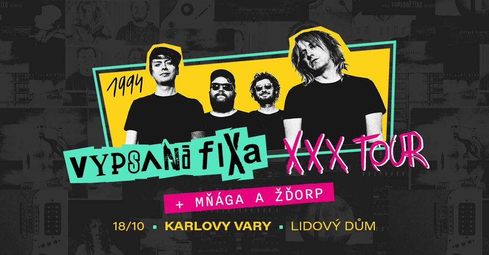 Vypsaná FIXA+MŇÁGA a Žďorp  KARLOVY VARY  Lidový dům