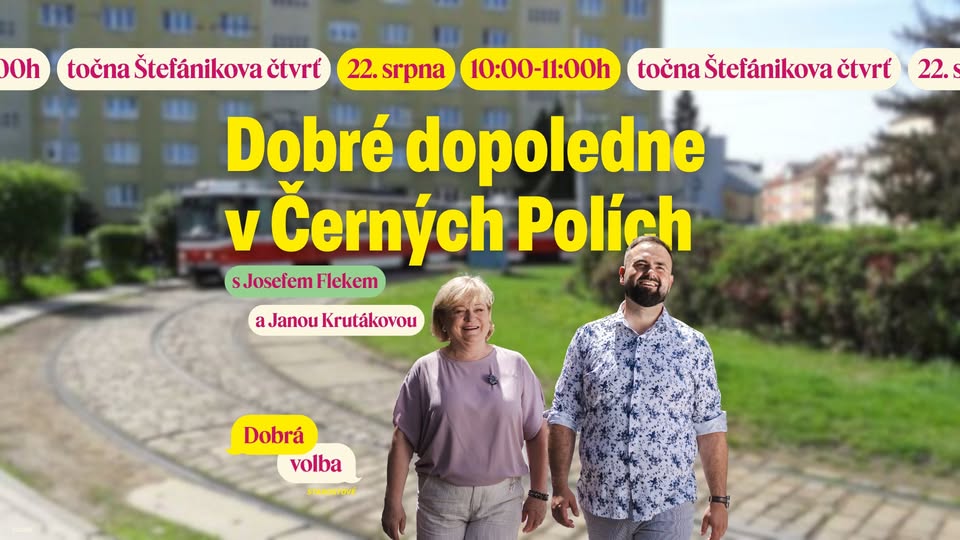 Dobré dopoledne v Černých Polích!