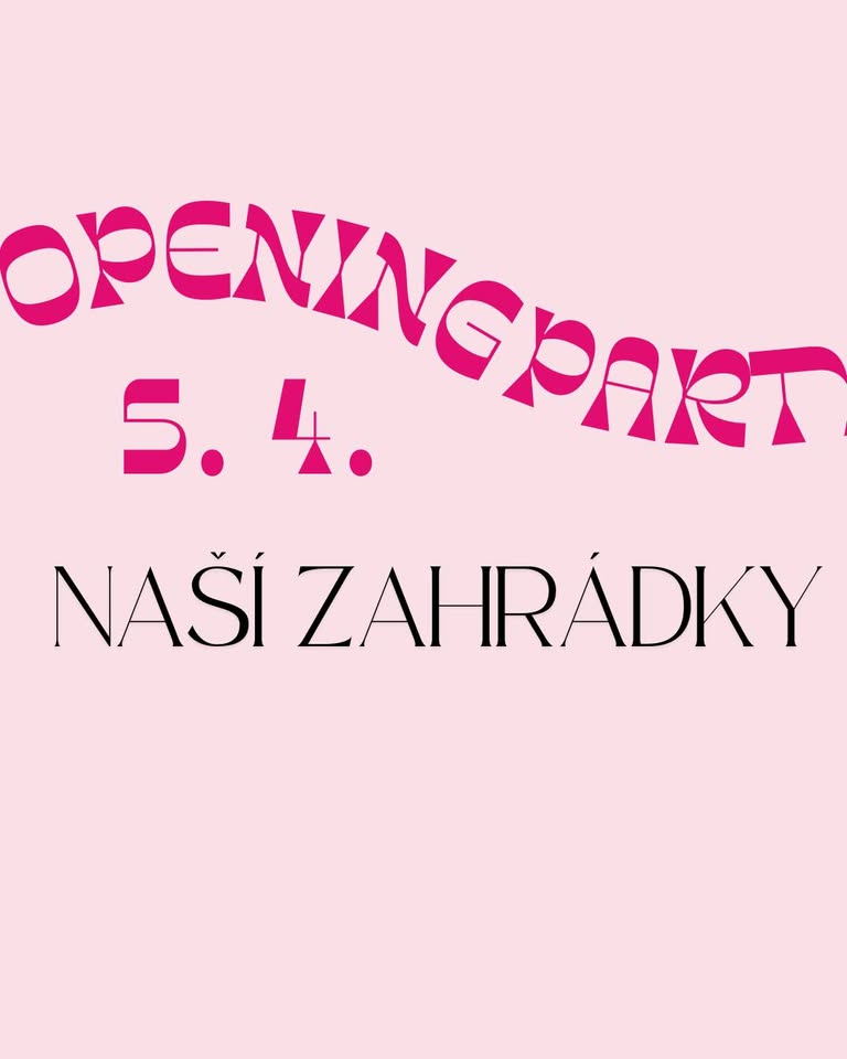 Opening party zahrádky Safe space bookstore
