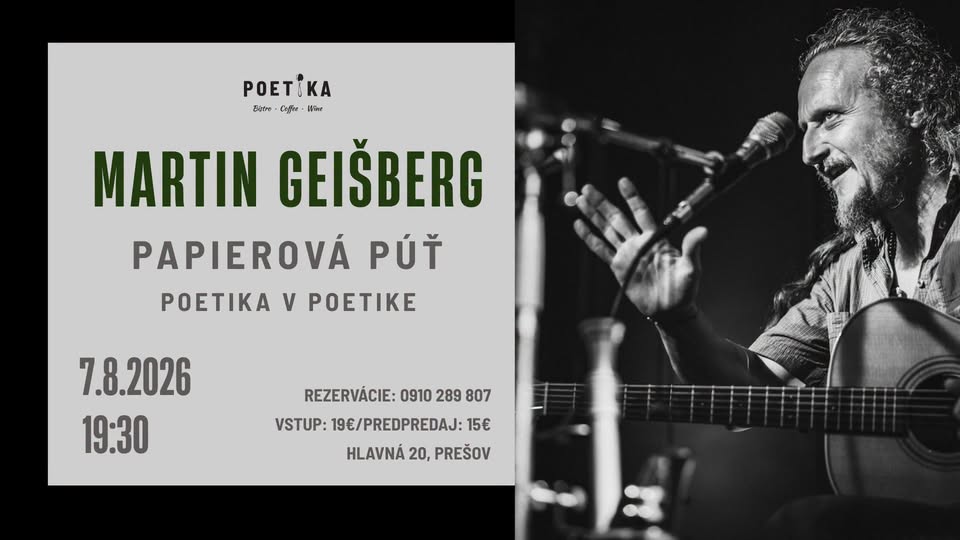 MARTIN GEIŠBERG | PAPIEROVÁ PÚŤ | POETIKA V POETIKE