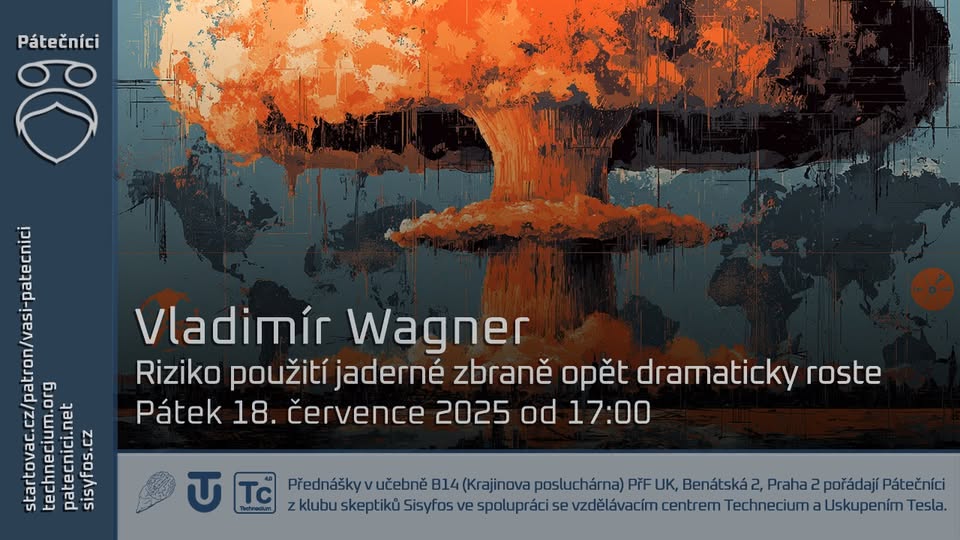 Vladimír Wagner: Riziko použití jaderné zbraně opět dramaticky roste