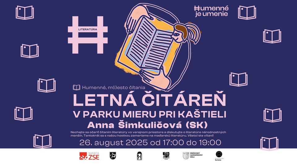 Letná čítareň s Annou Šimkuličovou o maďarskej literatúre.