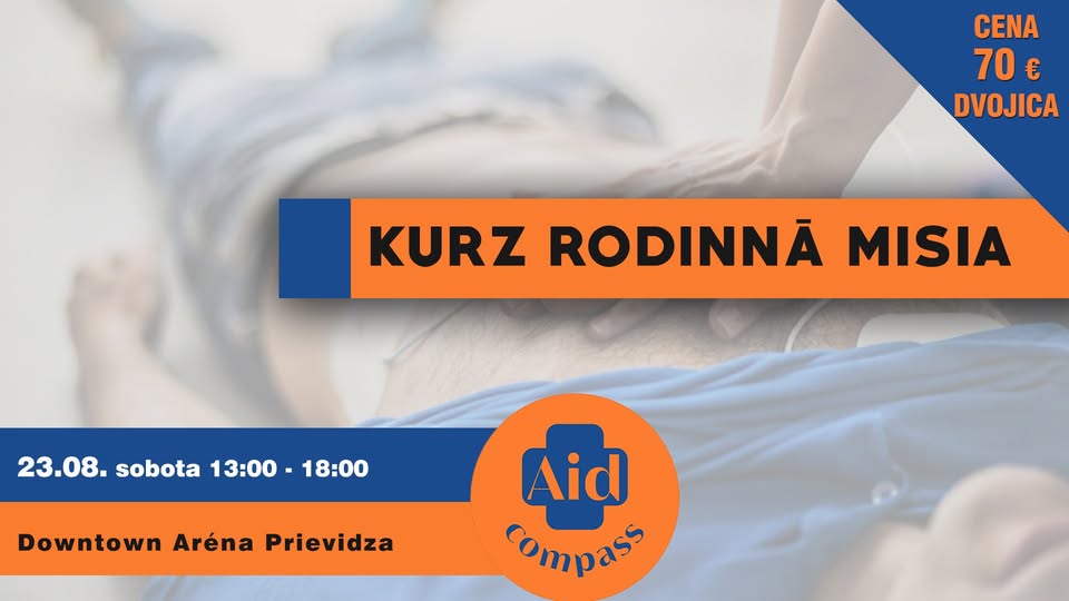 Kurz Rodinná misia – jednodňový kurz prvej pomoci 23.08.2025