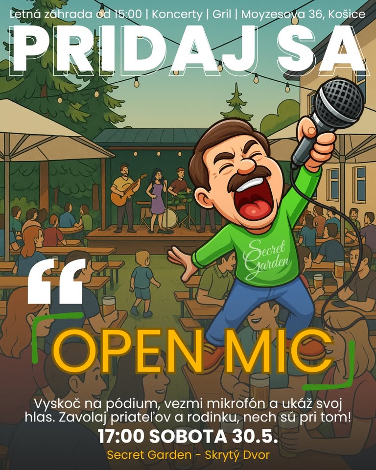 OPEN MIC event (Pridaj sa)