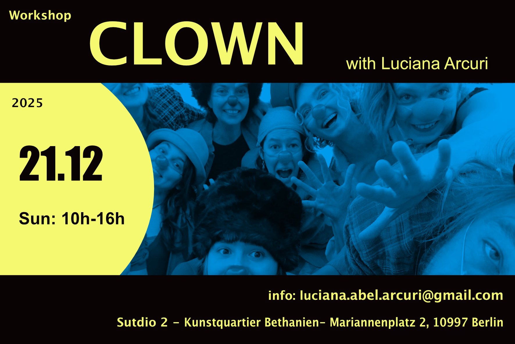 Clown workshop with Luciana Arcuri