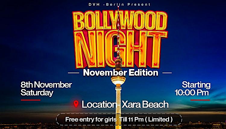 BOLLYWOOD NIGHT - NOVEMBER EDITION✨
