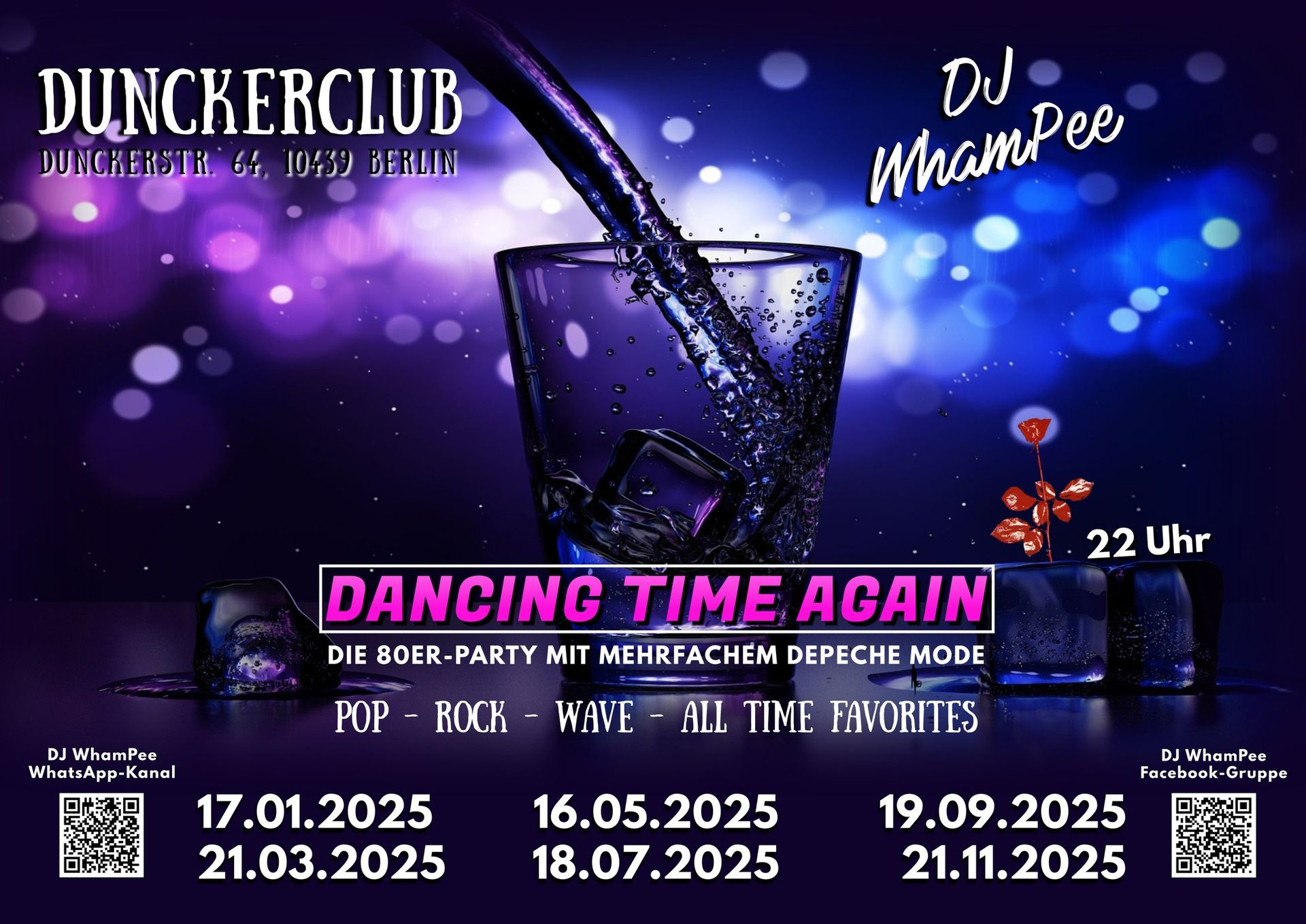 21.11.25 - DJ WhamPee: "DANCING TIME AGAIN" (80's & Depeche Mode)