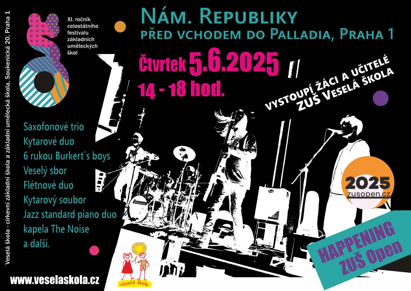 ZUŠ VESELÁ ŠKOLA na náměstí Republiky!🎷🎵🎶🎤🎹🎸🎻🥁🪘🪈