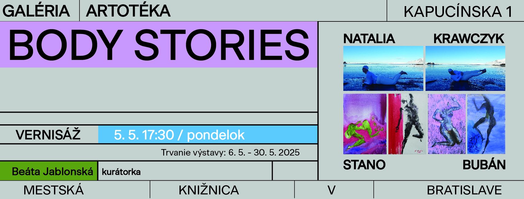 Body Stories - Natalia Krawczyk /PL a Stano Bubán /SK - vernisáž výstavy