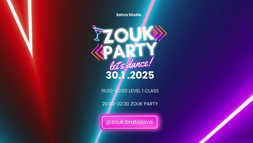 Monthly Zouk Party in Bratislava ✨