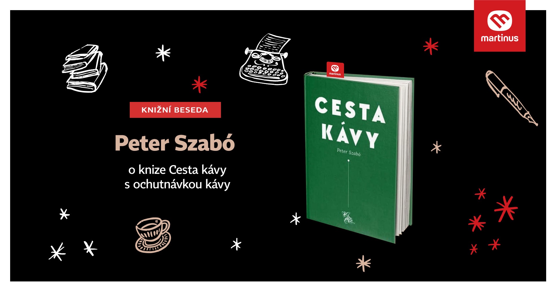 Beseda v Martinusu: Peter Szabó o knize Cesta kávy