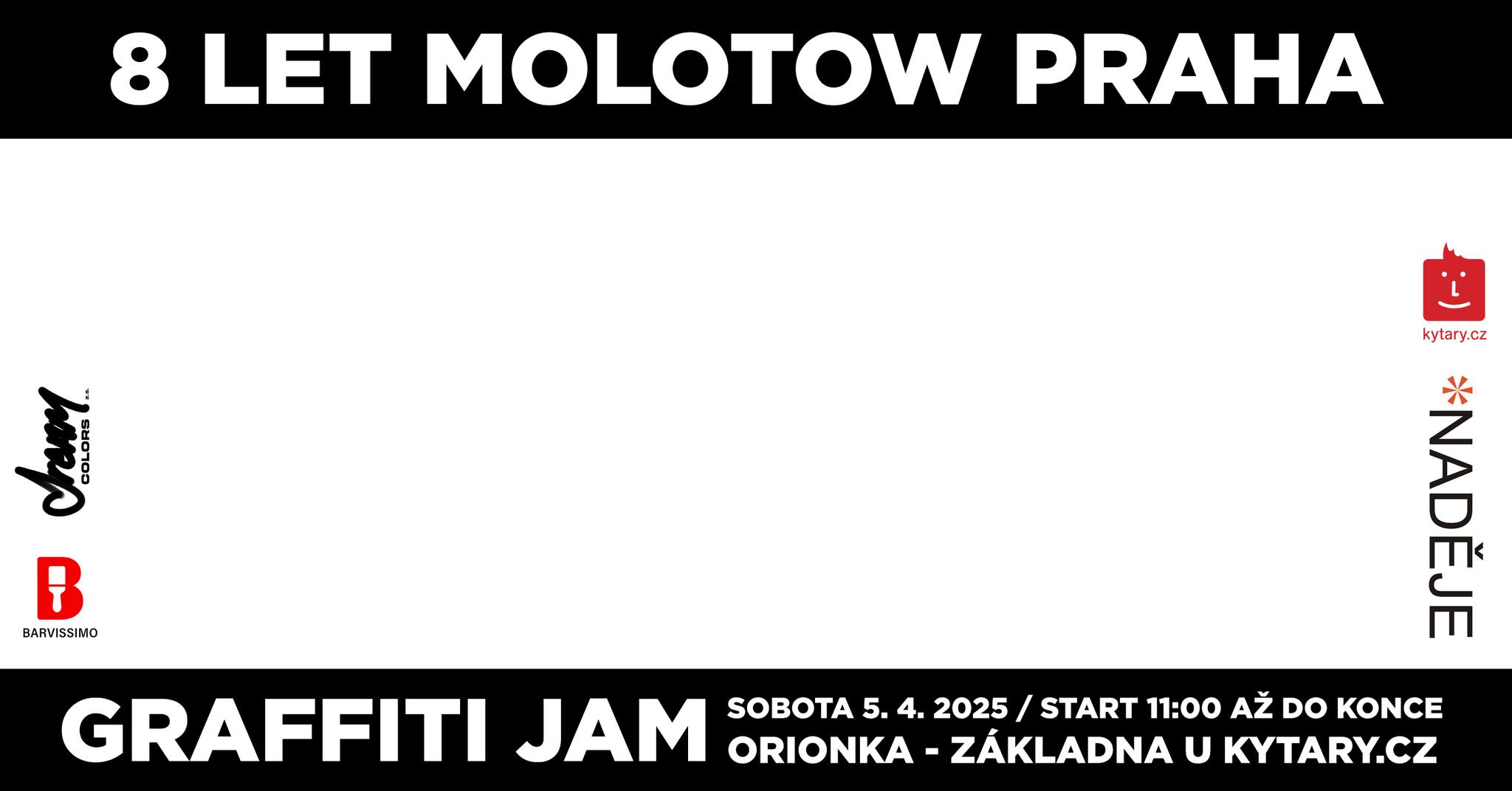 8 let Molotow Praha Graffiti Jam