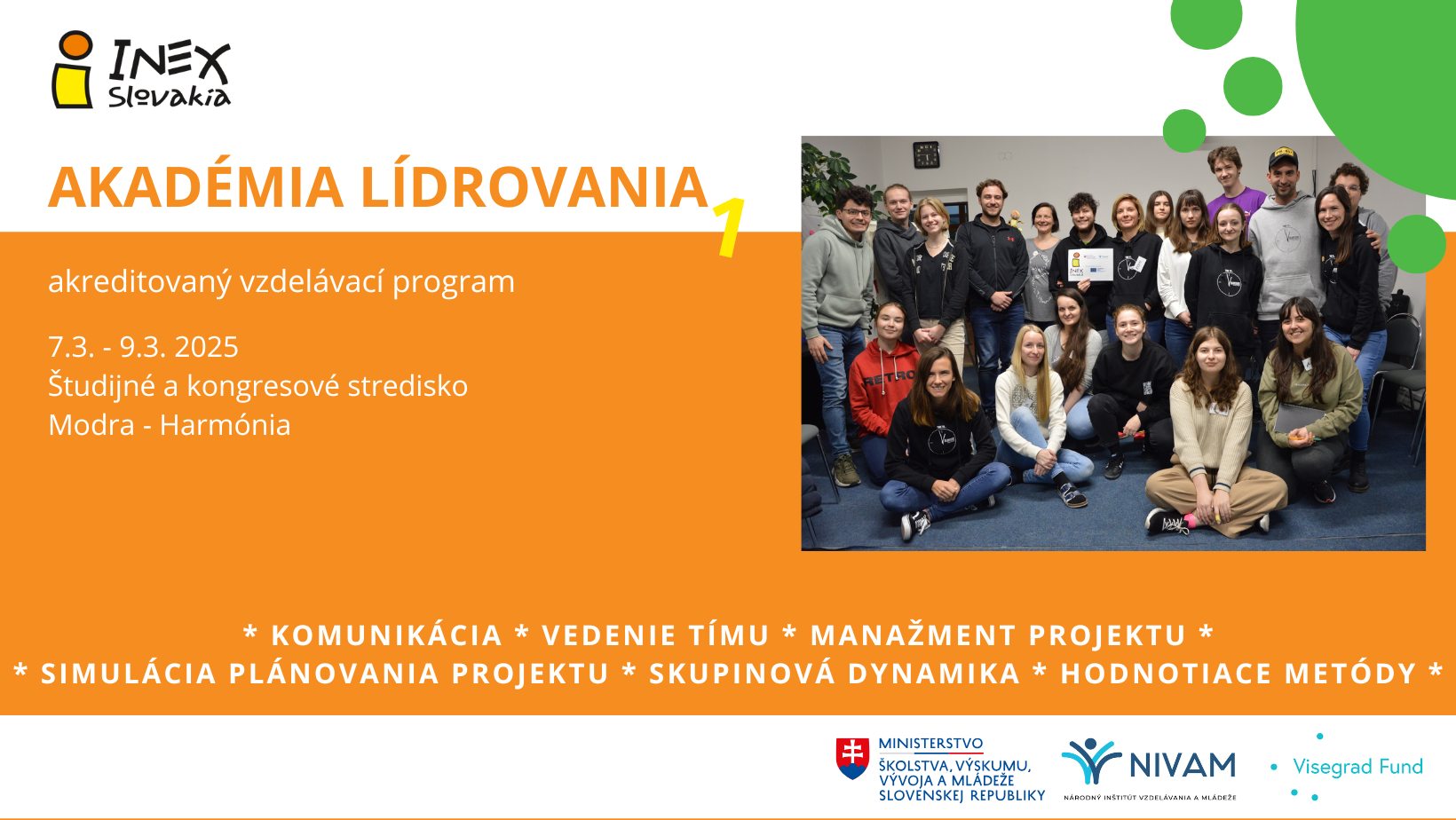 Akreditované školenie: Akadémia lídrovania 1
