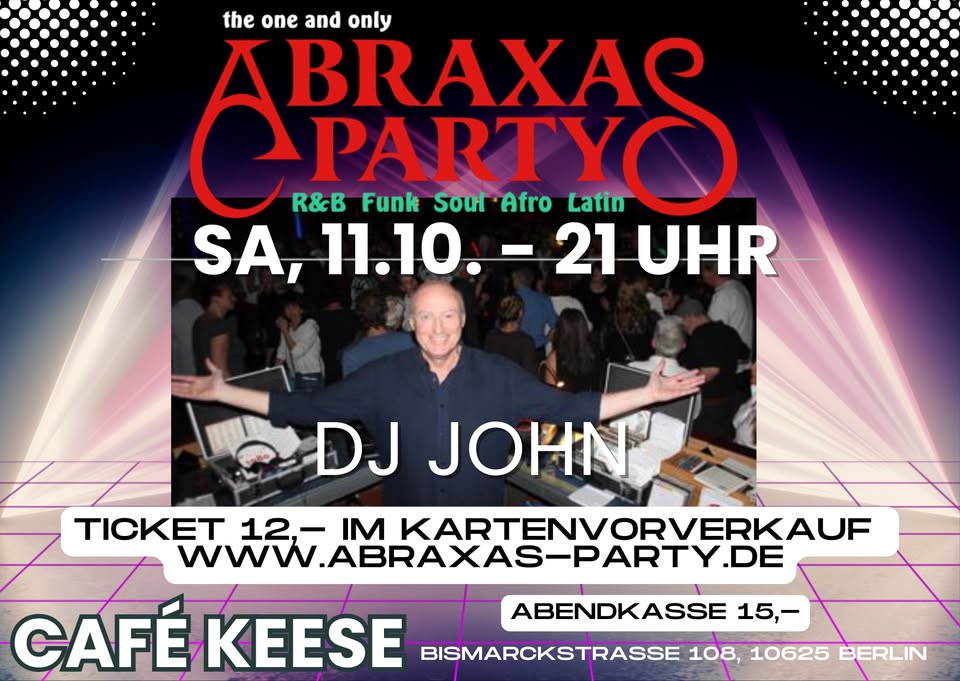 Sonderveranstaltung im KEESE - ABRAXAS Party