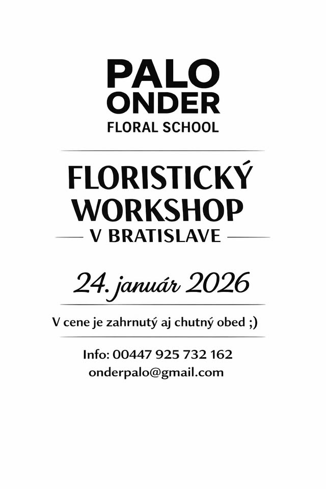 Floristický workshop v Bratislave 24/01/2026