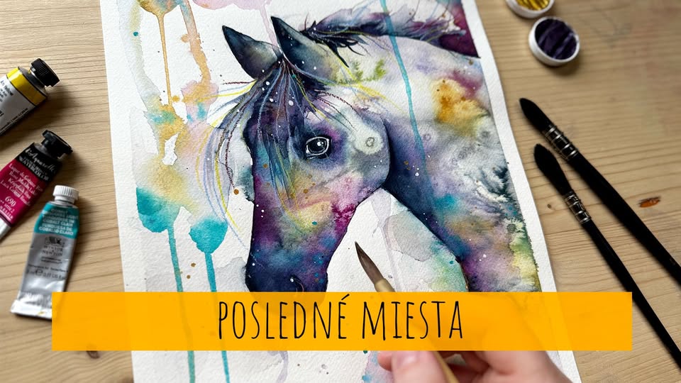 Miniworkshop Akvarel - Farebný koník (6+) (POSLEDNÉ MIESTA)