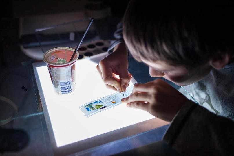Dílna analogového fotografického obrazu bez kamery