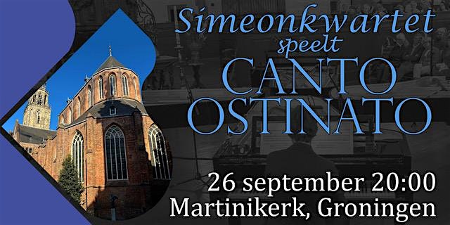 Canto Ostinato van Simeon ten Holt op vier vleugels door het Simeonkwartet