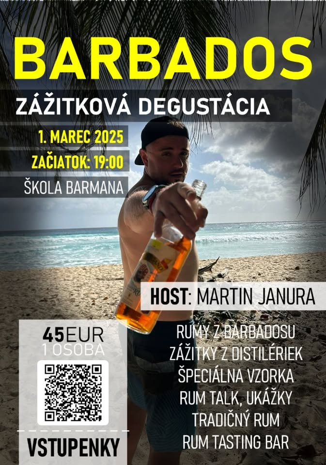 BARBADOS - ZÁŽITKOVÁ DEGUSTÁCIA