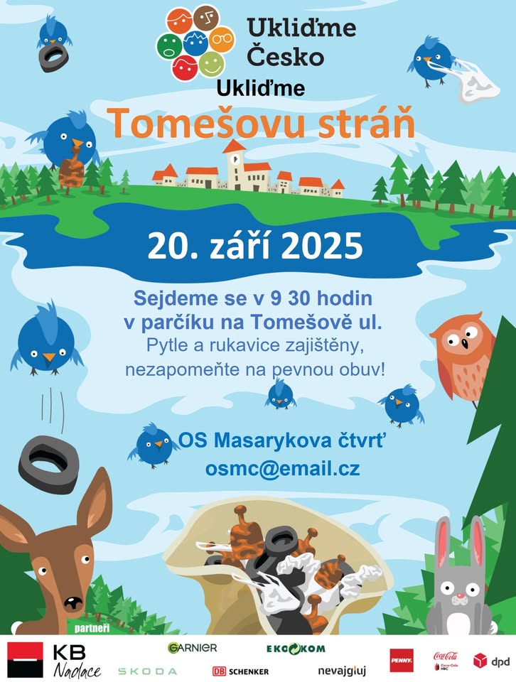Ukliďme Česko - Tomešova stráň - 20.9.2025