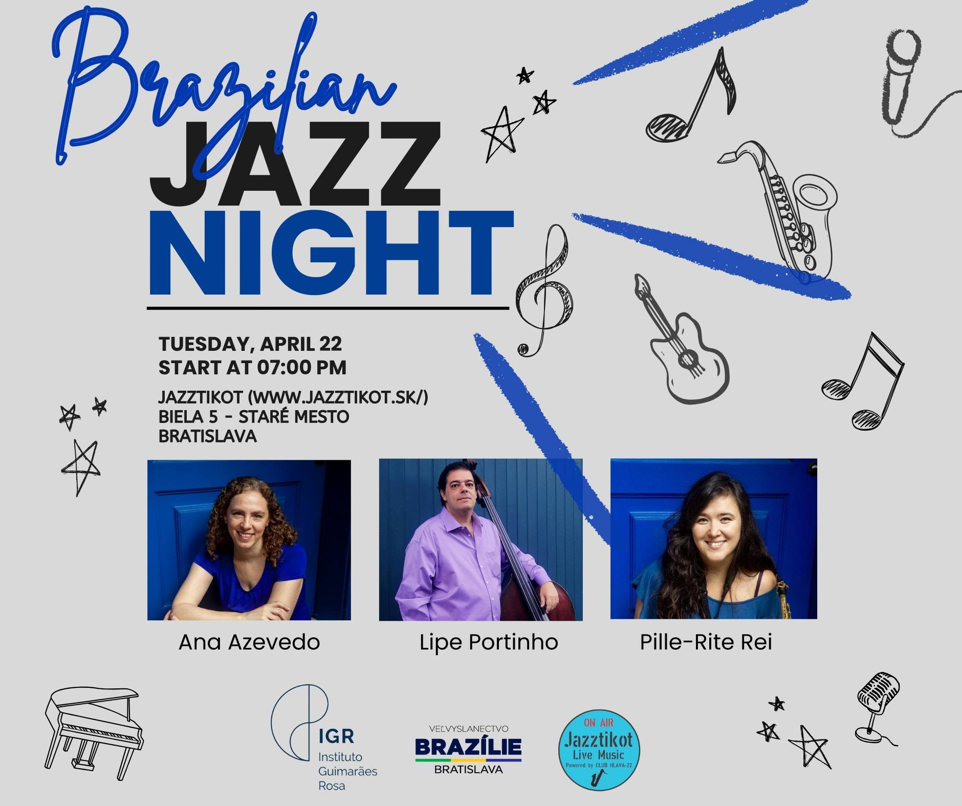TRIO AZEVEDO PORTINHO - BRAZILIAN JAZZ NIGHT  @Jazztikot