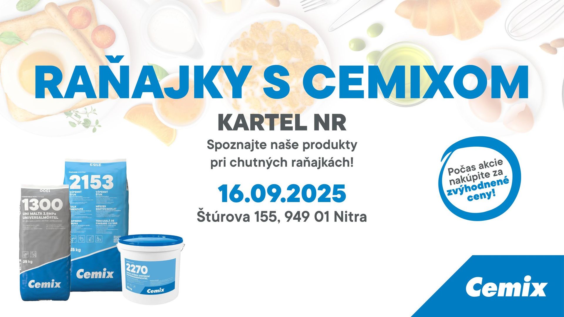 Raňajky s Cemixom - Nitra