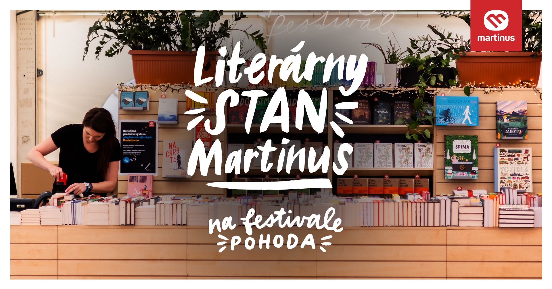 Literárny stan Martinus na festivale Pohoda 2025