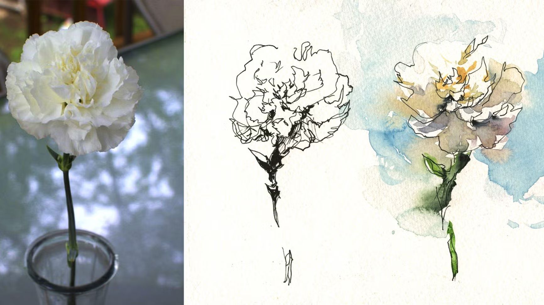 Sketching and watercolor course ALL LEVELS - 6 sessions