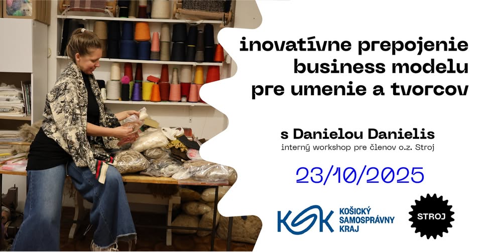 Interný workshop - Inovatívne prepojenie business modelu pre umenie a tvorcov