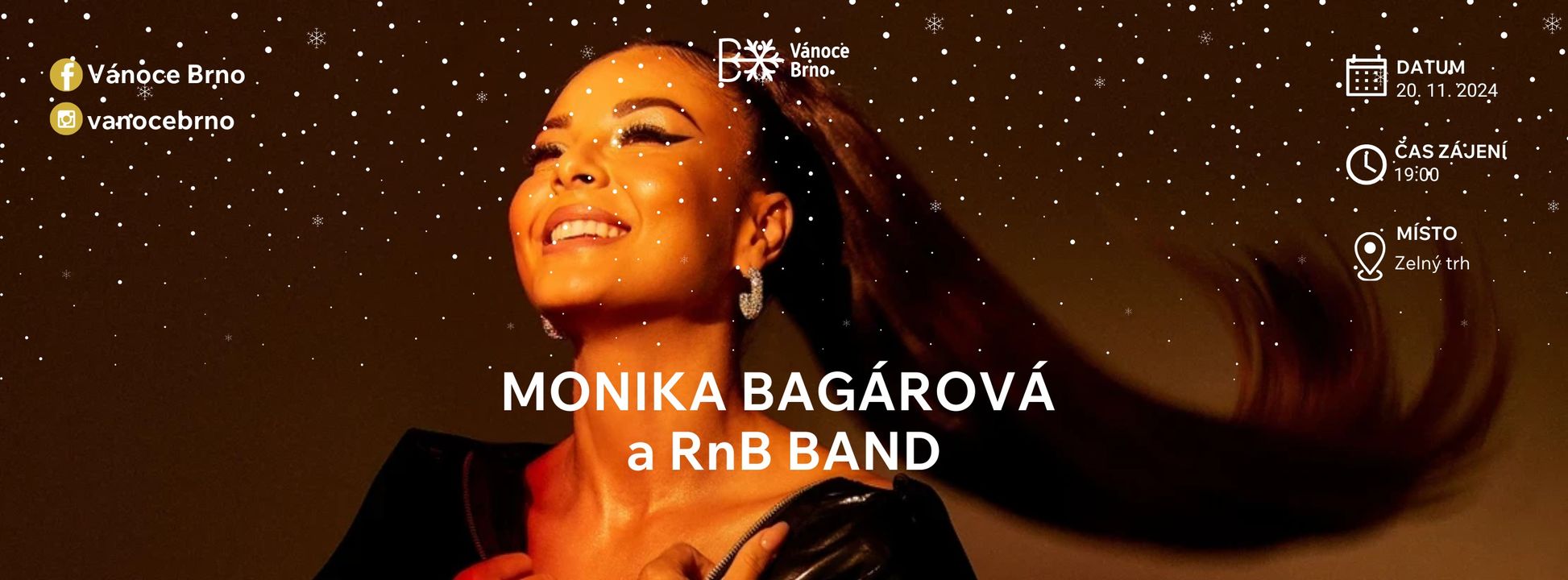 Monika Bagárová a RnB Band | Vánoce Brno