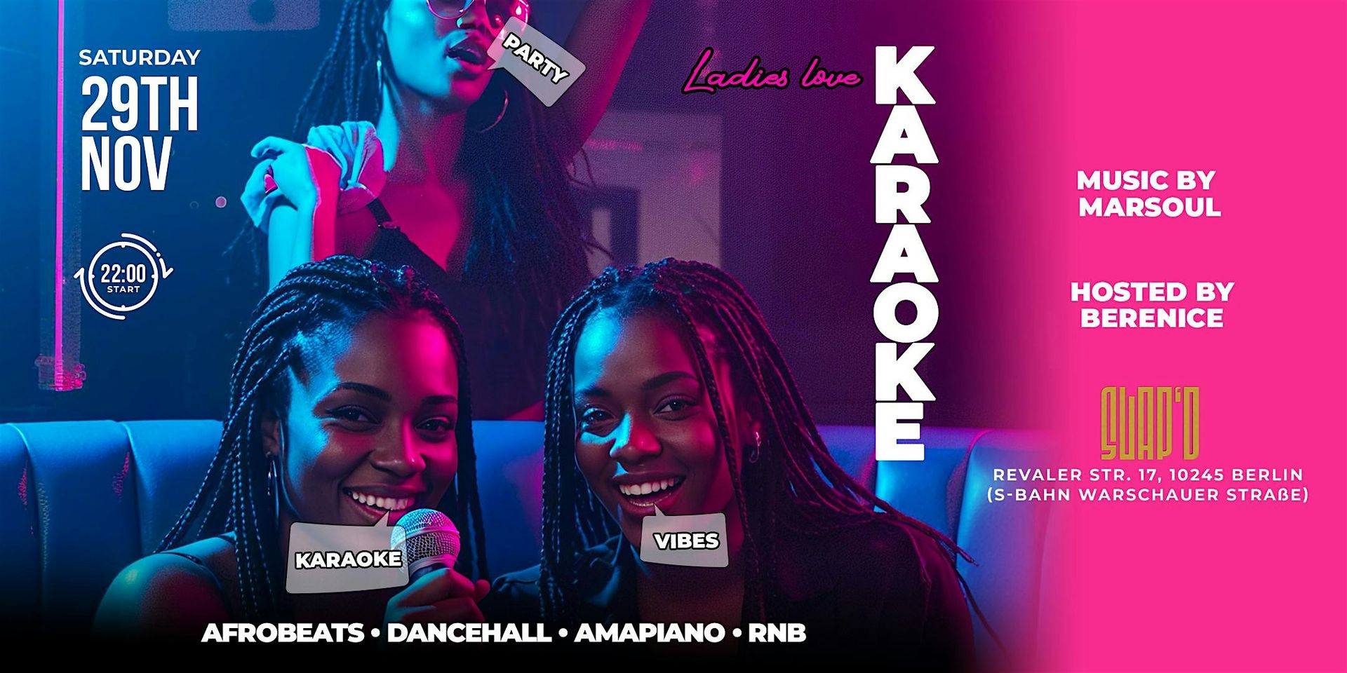 Ladies Love Karaoke – Karaoke x Party · Slap'D Berlin