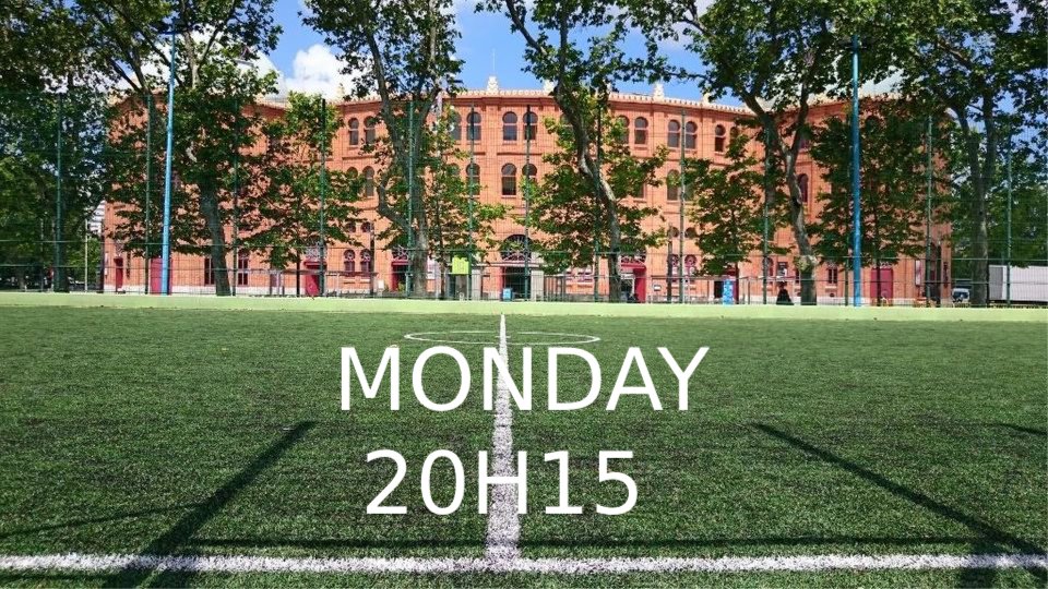 5v5 Football | Campo Pequeno |  Monday 20h15 | 1h30| 5€ | Register in WEBSITE