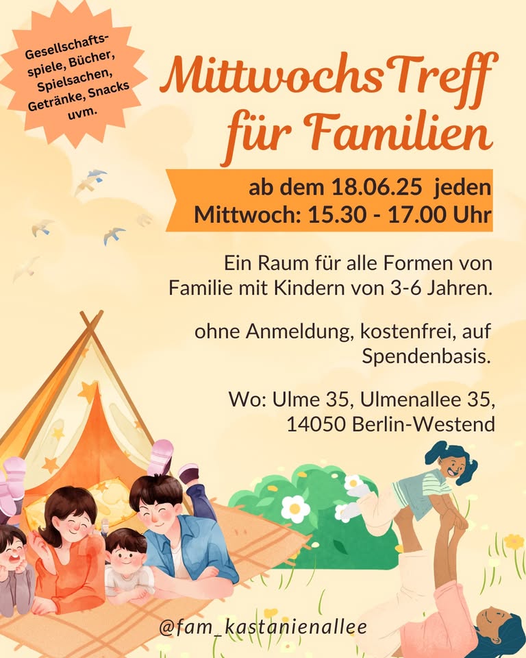 Mittwochstreff – Familiennachmittag am Mittwoch