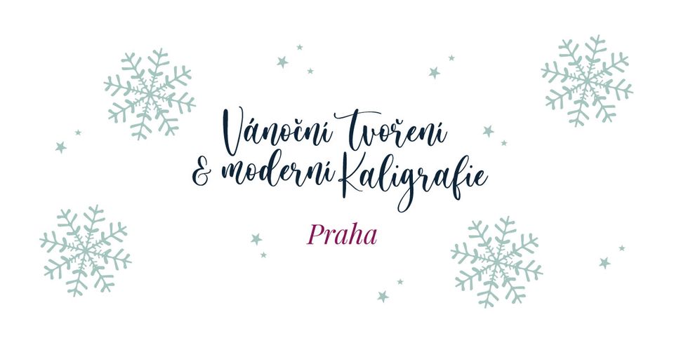 Vánoční kurz moderní kaligrafie pro mírně pokročilé – 1. 12. Praha