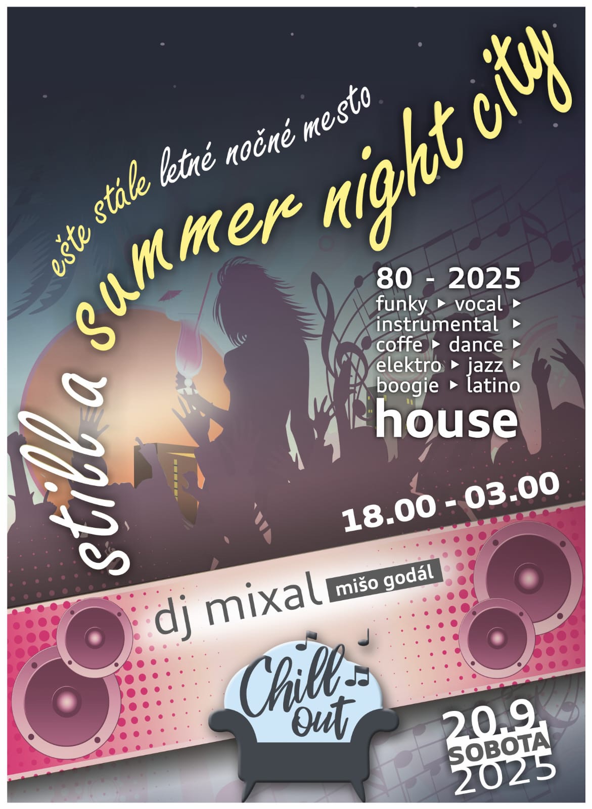 Summer night house party