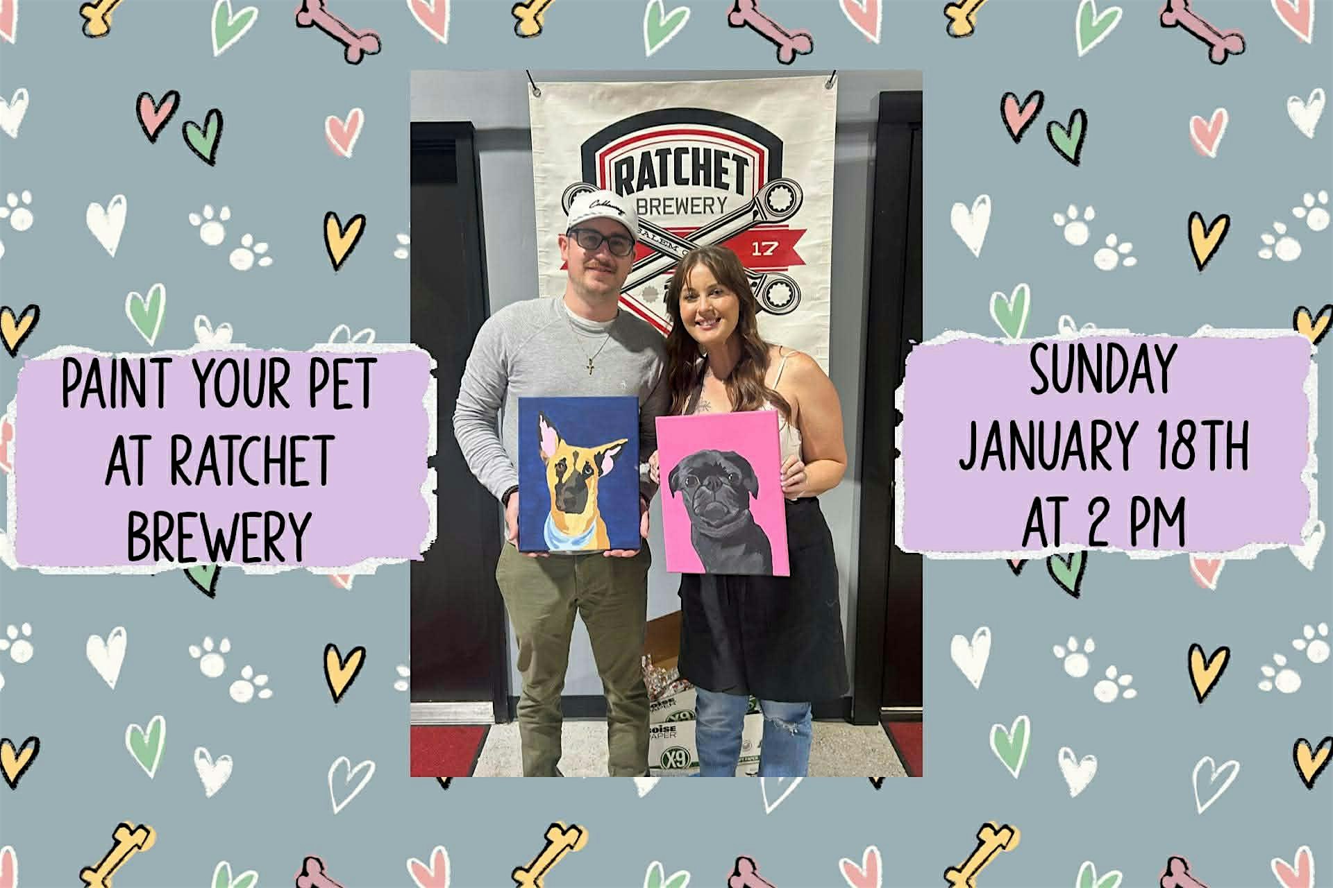 Paint Your Pet at Ratchet Brewing in Salem