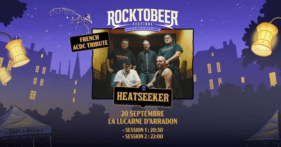🎸 Rocktobeer Festival 🍻 Concert Heatseeker (French Tribute Band) - Salon de la bière bretonne