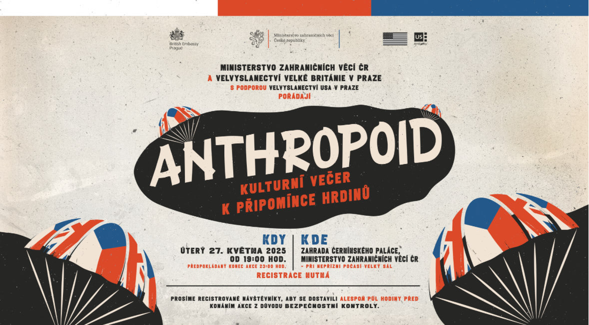 Anthropoid - kulturní večer k připomínce hrdinů