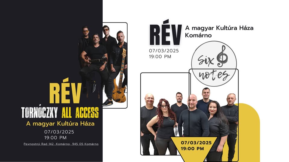 TORNÓCZKY ALL ACCESS / SIX NOTES - KOMÁRNO - RÉV
