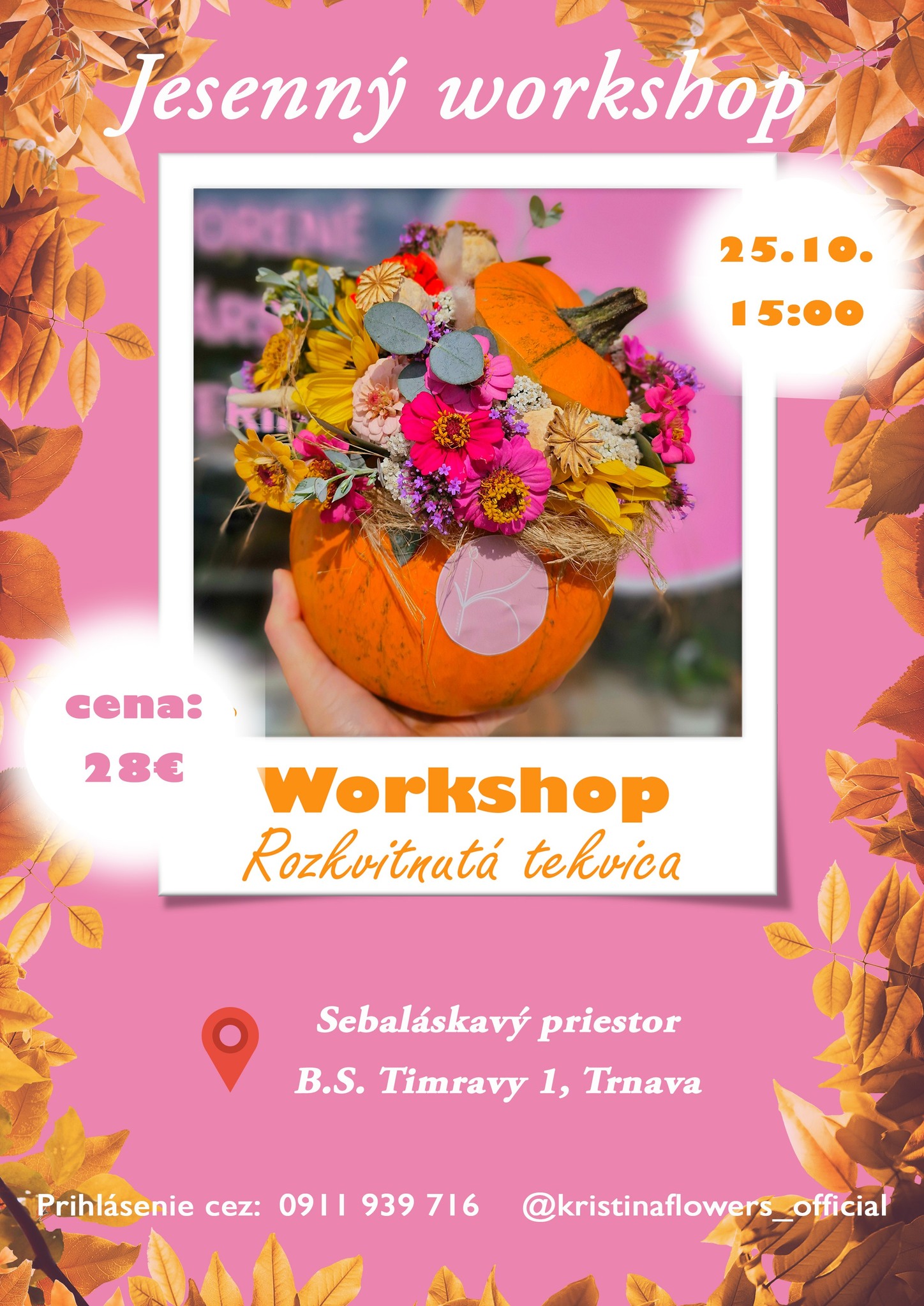 Workshop rozkvitnutá tekvica