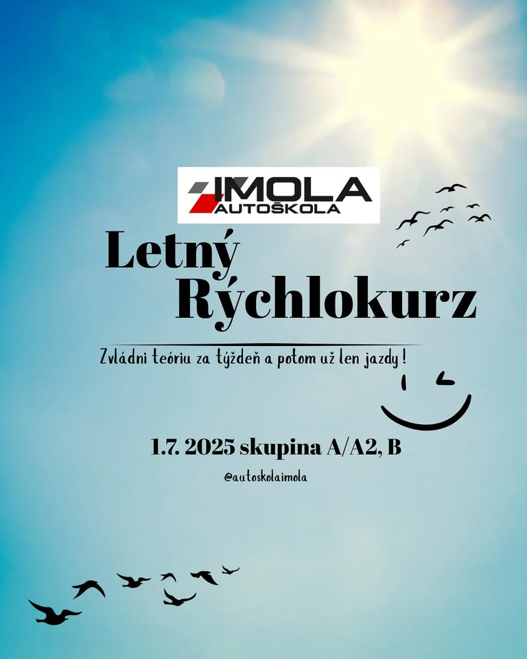 Letný rýchlokurz autoškoly Imola