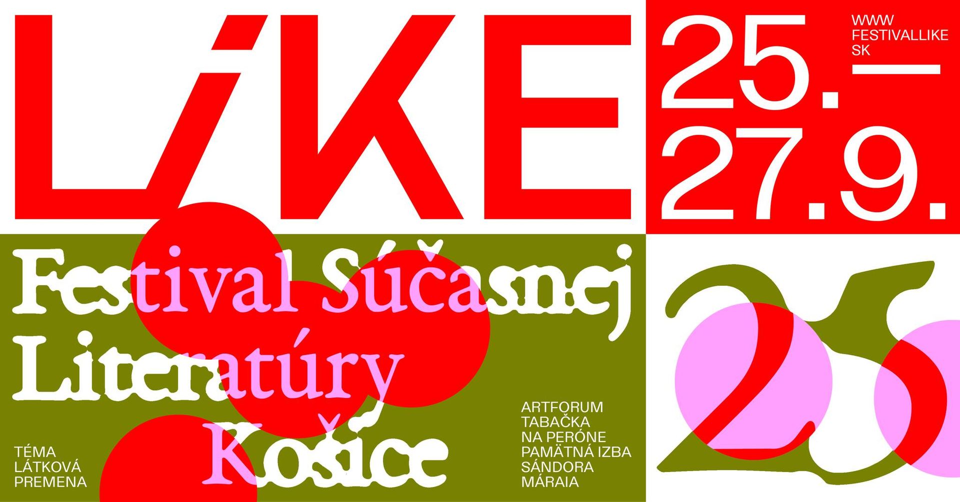 LiKE 2025 - Festival súčasnej literatúry Košice