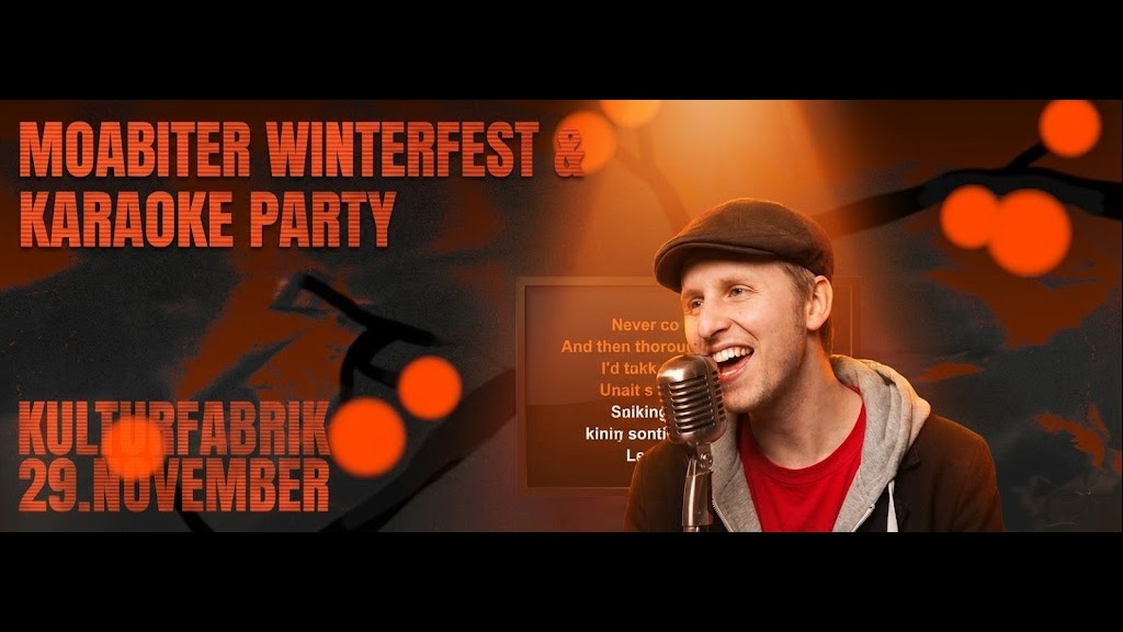 Karaoke-Party beim Winterfest