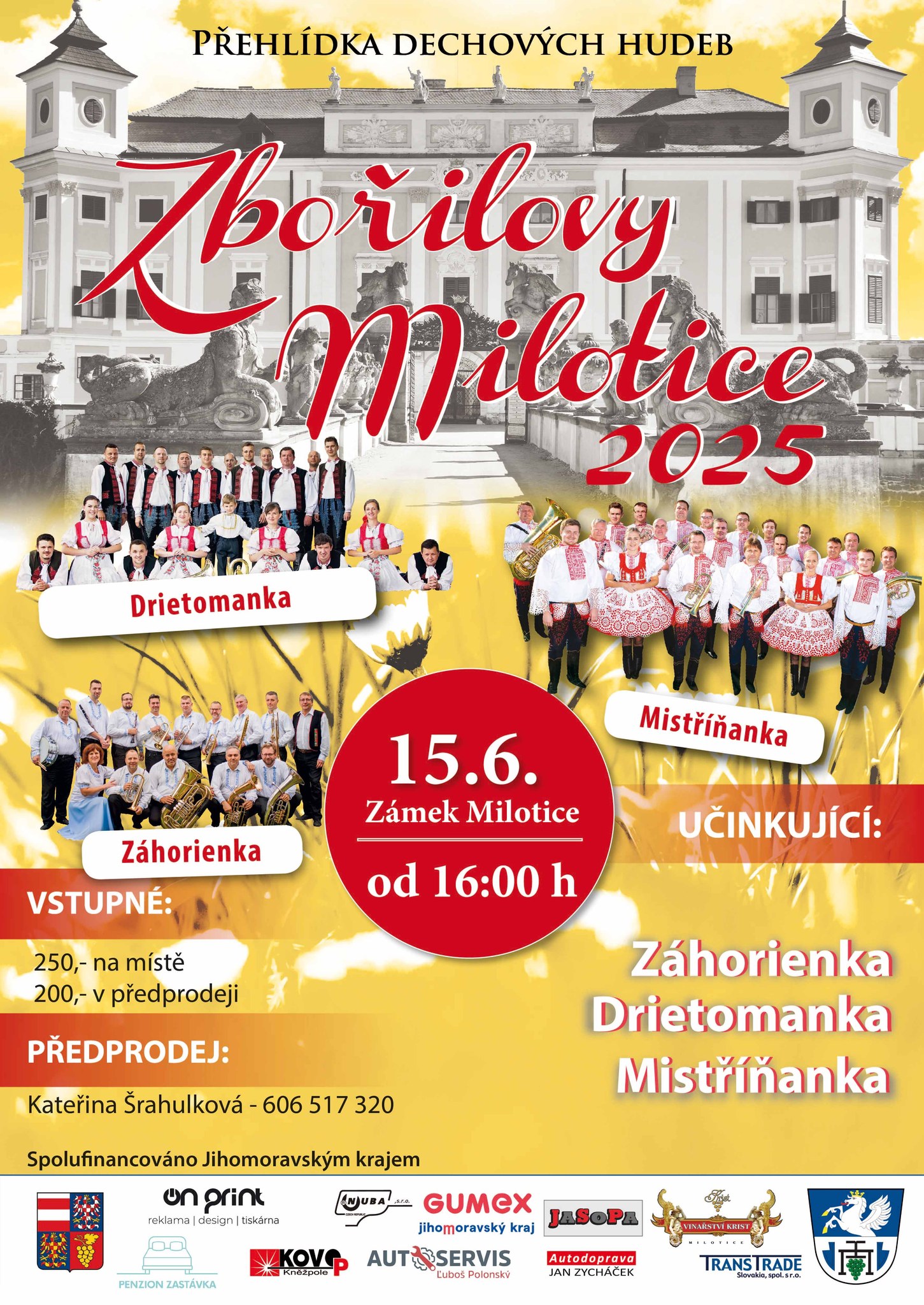 ZBOŘILOVY MILOTICE 2025 Festival dechových hudeb