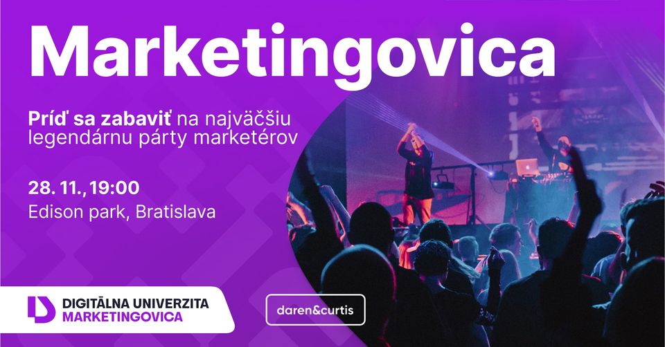 Marketingovica v Bratislave - najväčšia networkingová párty marketérov
